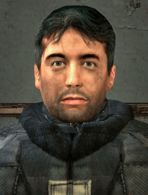 This is the Avatar Image for the Barney Calhoun AI Voice and Text to Speech Generator